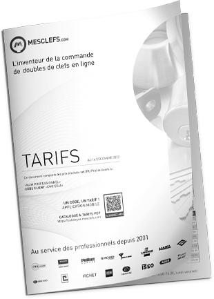 Tarifs professionnels Mes Clefs